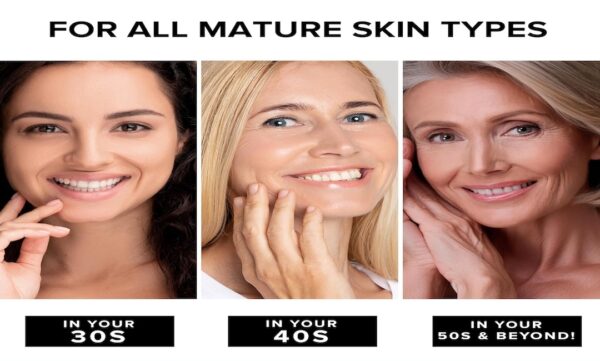 SimplyVital Collagen, Retinol & Hyaluronic Acid Cream - Anti-Aging Face Moisturizer for Face, Neck & Décolleté - Made in USA, Daily Moisturizer Face Cream - 1.7 fl.oz. – Image 2